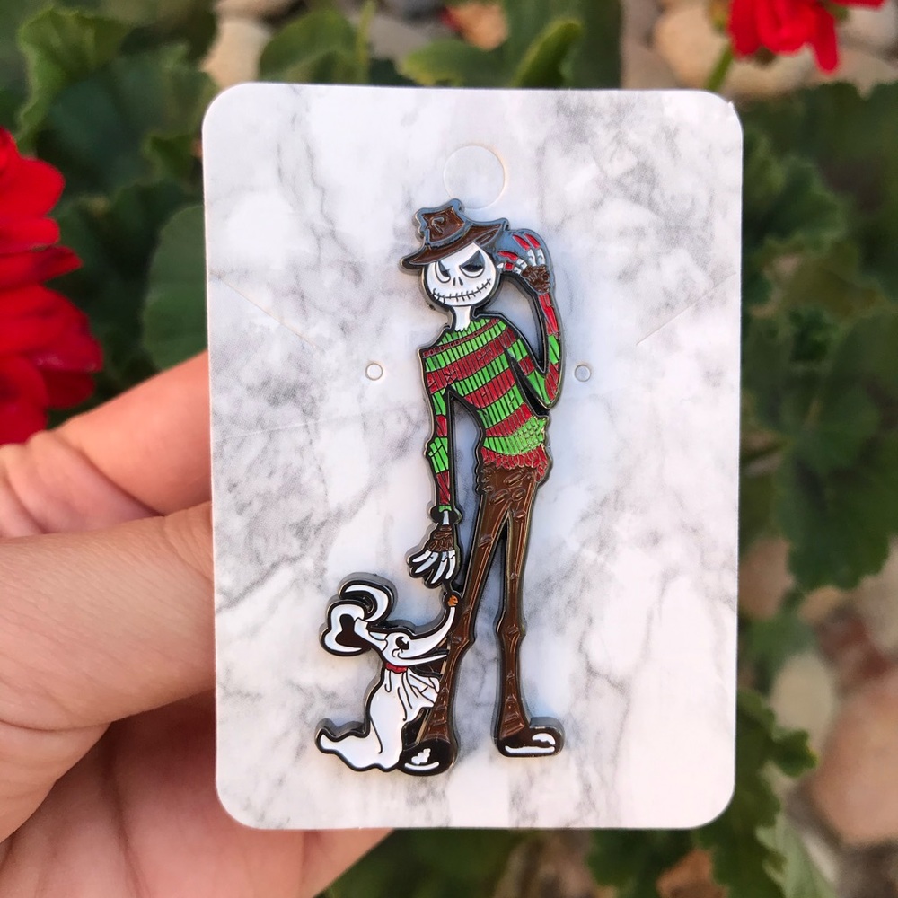 Jack Skellington X Freddy Krueger Pin